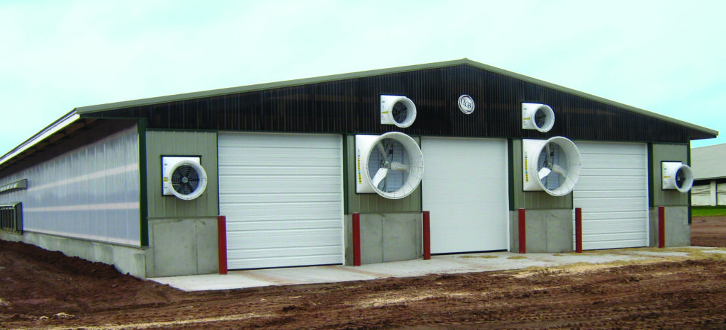 Exhaust fans for dairy barns and livestock operations